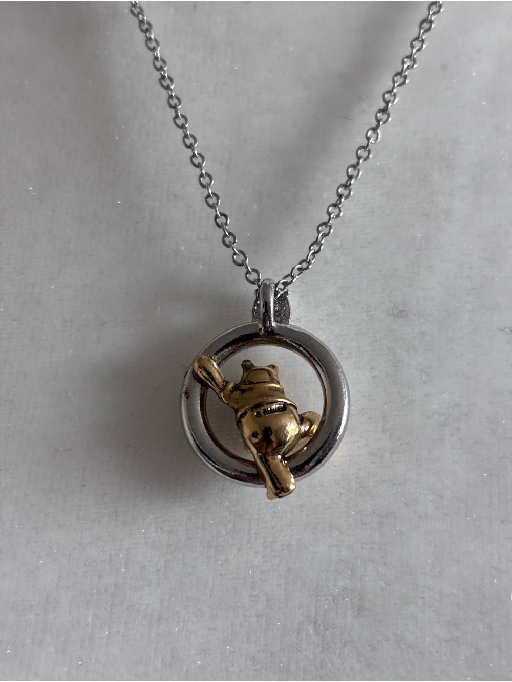 Disney Winnie the Pooh Silver & Gold Tone Necklace | Extendable - Picture 3 of 7